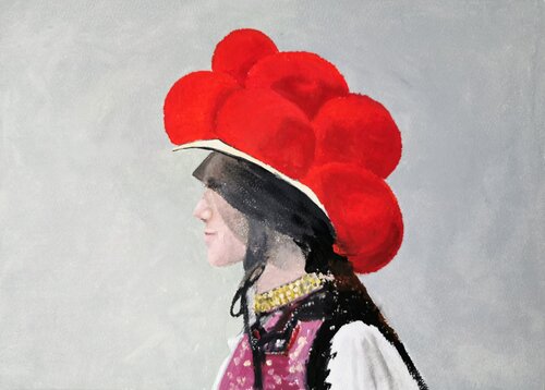 Black Forest Lady (L0960) von Dieter Becker, Malerei kaufen auf Singulart