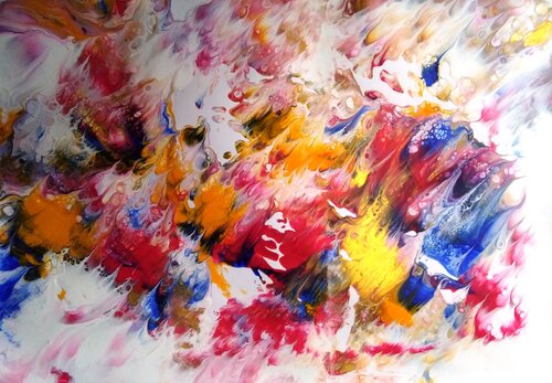 Exploding Colours (J0839) di Dieter Becker, Pittura in vendita su Singulart