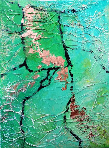 Die Spuren des Lebens (L0945) van Dieter Becker, Schilderij te koop op Singulart