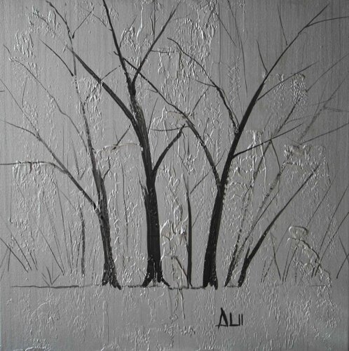 Silver Trees (334) von Dieter Becker, Malerei kaufen auf Singulart