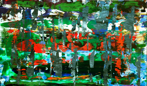 Eine Reise durch die Welt der Farben (P1213) van Dieter Becker, Schilderij te koop op Singulart