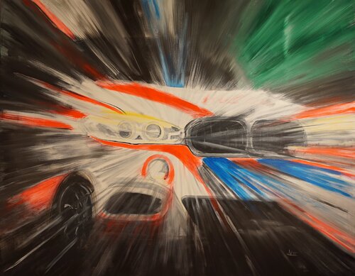 Jede Sekunde zählt (F713) di Dieter Becker, Pittura in vendita su Singulart