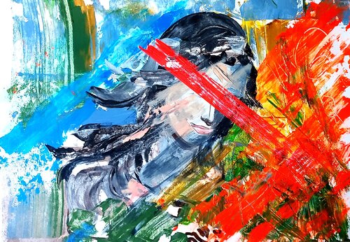Manchmal ist es besser nicht die ganze Wahrheit zu sehen (P1212) de Dieter Becker, Pintura a la venta en Singulart