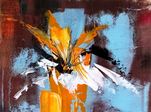 Floral abstrakt (M1056_1) von Dieter Becker, Malerei kaufen auf Singulart