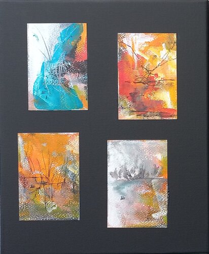 Flippig klein, aber oho (Q1287_1,4,7,6) by Dieter Becker, Painting for Sale on Singulart