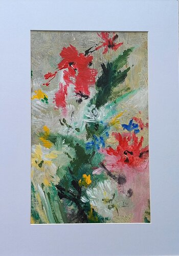 Das Lächeln der Blüten (Q1301) de Dieter Becker, Obra en papel a la venta en Singulart