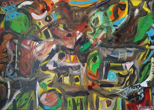 Le potager de Rui di Vítor Pisco, Pittura in vendita su Singulart