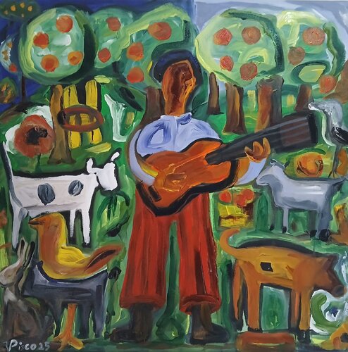Música na quinta de Vítor Pisco, Pintura a la venta en Singulart