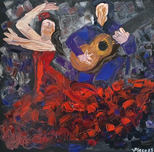 Flamenco I/25 by Vítor Pisco, Painting for Sale on Singulart