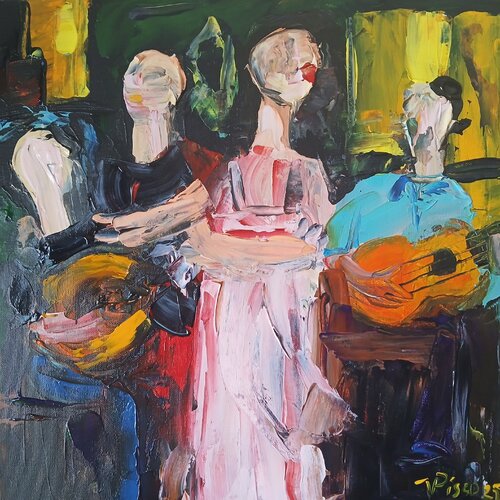 Fadistas by Vítor Pisco, Painting for Sale on Singulart
