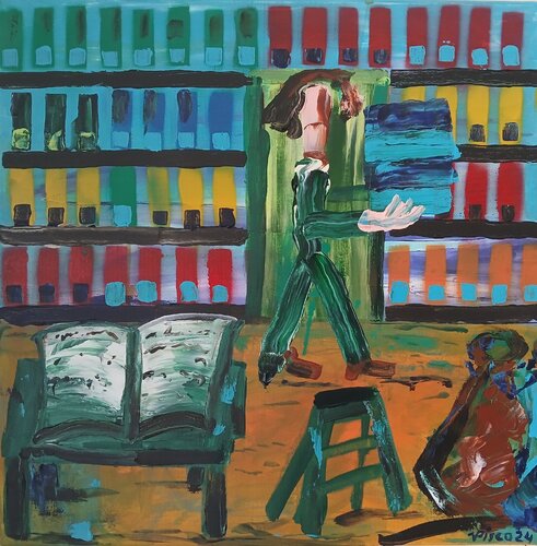 O arquivísta II von Vítor Pisco, Malerei kaufen auf Singulart