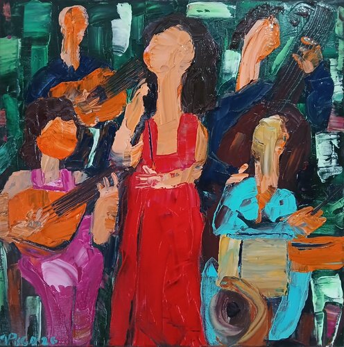 Fado e outras músicas di Vítor Pisco, Pittura in vendita su Singulart