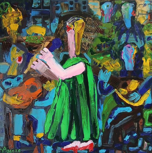 This is fado music van Vítor Pisco, Schilderij te koop op Singulart
