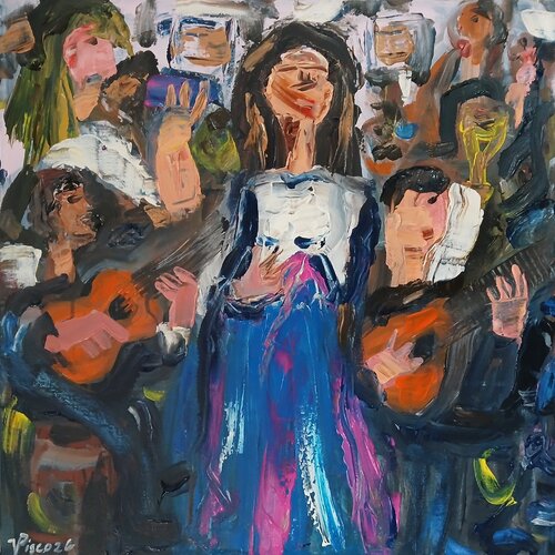 Selfie no fado II van Vítor Pisco, Schilderij te koop op Singulart