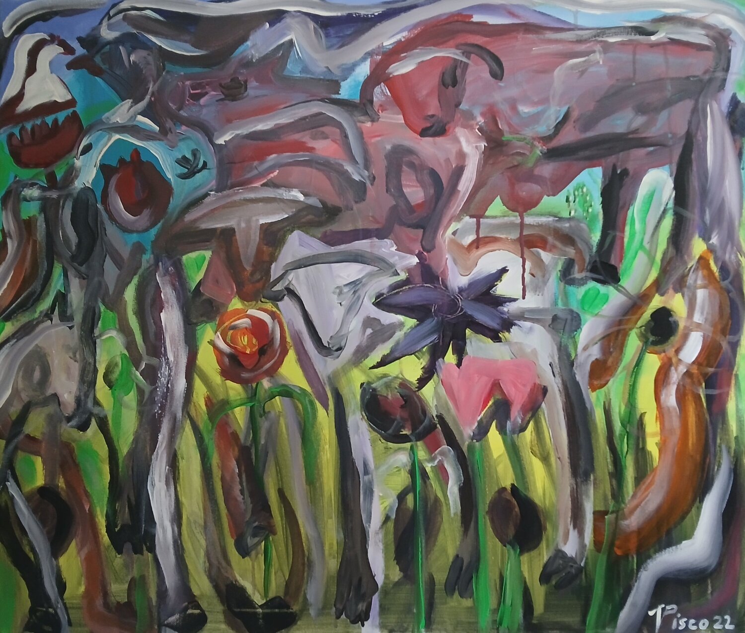 Touro, violão e cabras Vítor Pisco