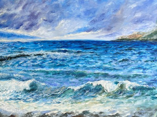 Salt Waves Melody di Rine Journey, Pittura in vendita su Singulart