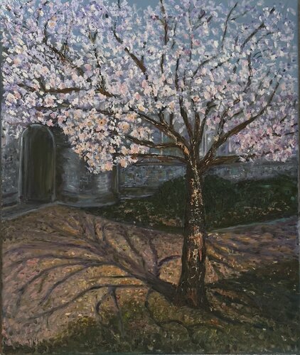 Whisper of Spring Shadows by Olga Minasyan, Painting for Sale on Singulart