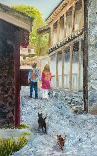Steps Through Time von Olga Minasyan, Malerei kaufen auf Singulart