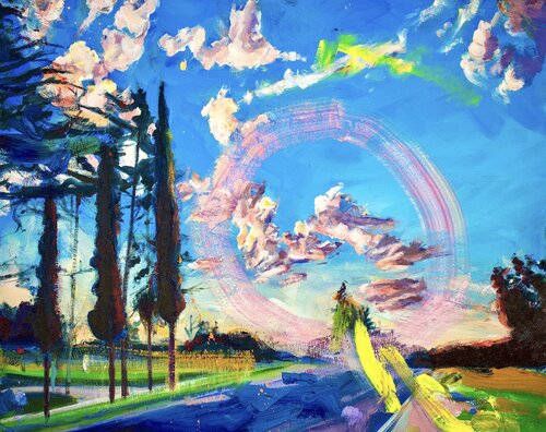 Sky Burst by Simon Boyd, Painting for Sale on Singulart