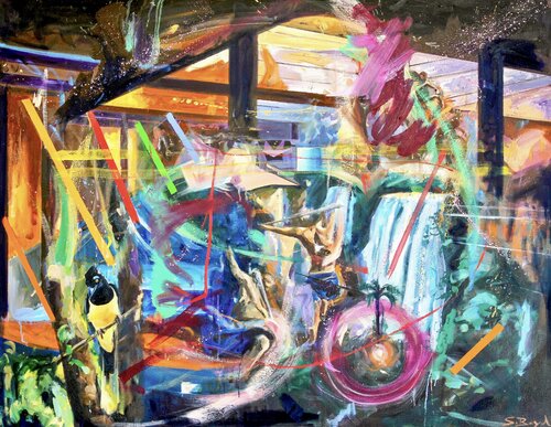 Down by the falls by Simon Boyd, 絵画 for Sale on Singulart