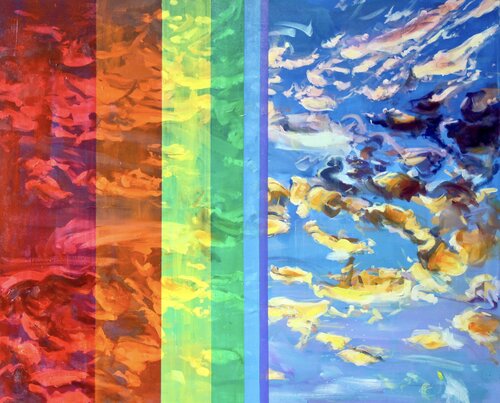 Chromo Sky van Simon Boyd, Schilderij te koop op Singulart