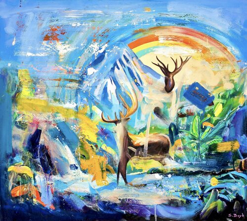 Sentient Being by Simon Boyd, 회화 for Sale on Singulart