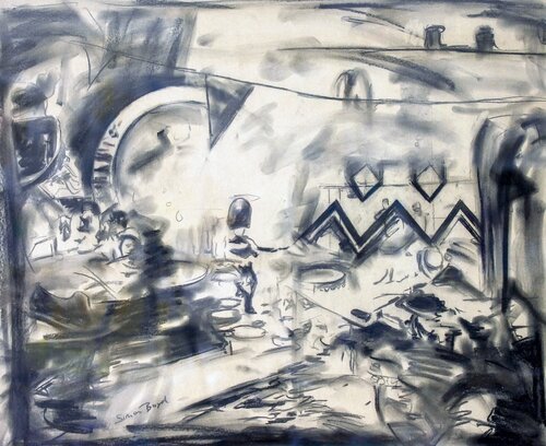 Standing Guard (study) by Simon Boyd, Work on Paper for Sale on Singulart