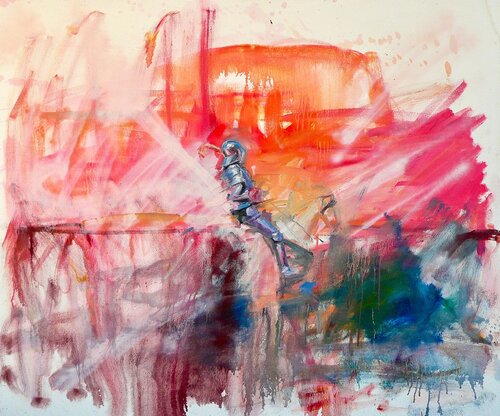 Sherbet Sunrise van Simon Boyd, Schilderij te koop op Singulart