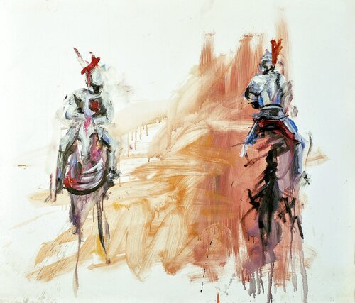 Stand Off van Simon Boyd, Schilderij te koop op Singulart