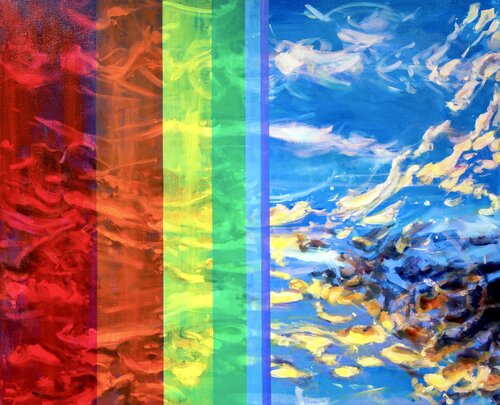 Chromo Sky II van Simon Boyd, Schilderij te koop op Singulart