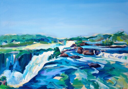 Falls I by Simon Boyd, 회화 for Sale on Singulart