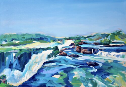 Falls I by Simon Boyd, Painting for Sale on Singulart