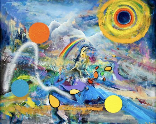 Hojas van Simon Boyd, Schilderij te koop op Singulart