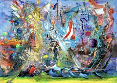 Sundog Conquistador di Simon Boyd, Pittura in vendita su Singulart
