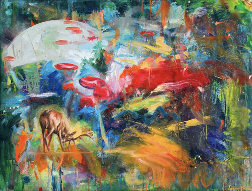 The Calm in the Storm de Simon Boyd, Pintura a la venta en Singulart