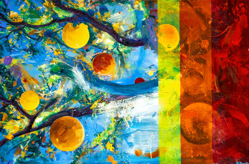 Golden Trumpet par Simon Boyd, Peinture en vente sur Singulart