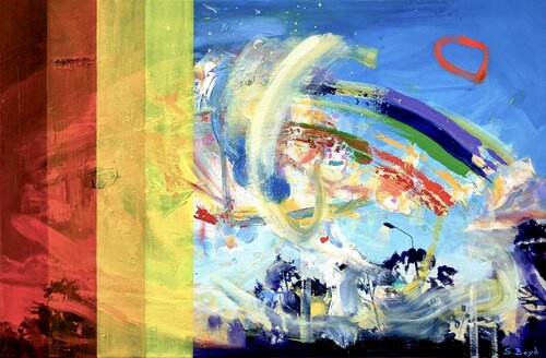 Carnival Sky by Simon Boyd, Painting for Sale on Singulart