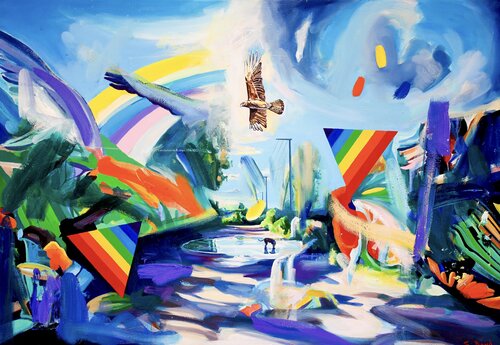 The Power of Three by Simon Boyd, 회화 for Sale on Singulart