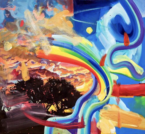 Monte par Simon Boyd, Peinture en vente sur Singulart