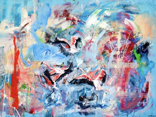 Flamencos by Simon Boyd, 絵画 for Sale on Singulart