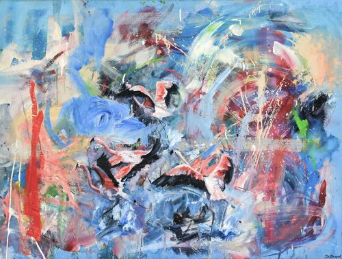 Flamencos by Simon Boyd, 絵画 for Sale on Singulart