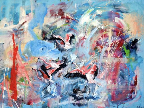 Flamencos by Simon Boyd, Painting for Sale on Singulart