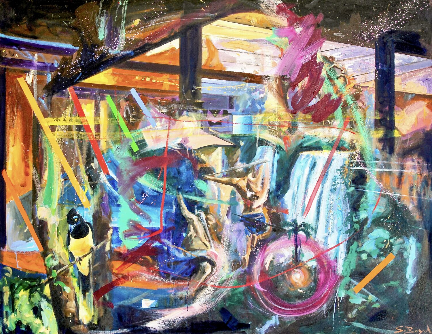 Down by the falls Simon Boyd オリジナル絵画 販売中