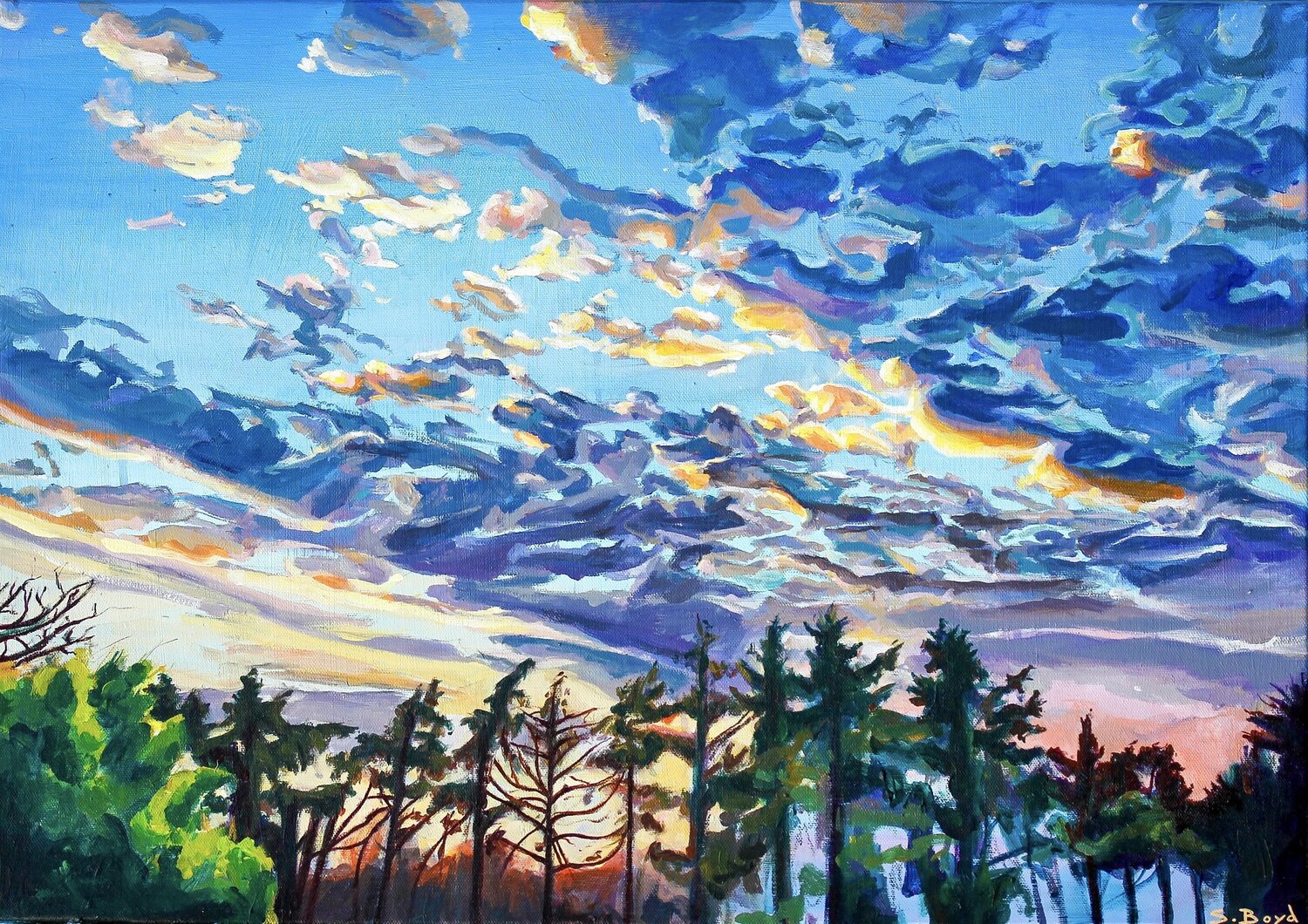 Gloaming Simon Boyd Original painting for sale