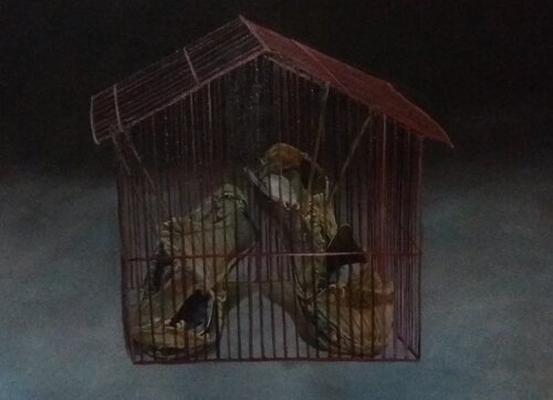 Atrapada 2 by MARISOL CARDONA SÁNCHEZ, Painting for Sale on Singulart