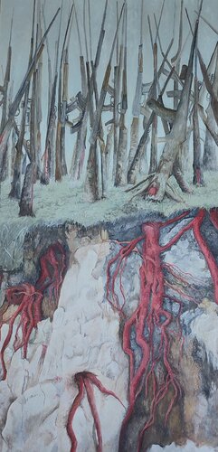 Campo Santo di MARISOL CARDONA SÁNCHEZ, Pittura in vendita su Singulart