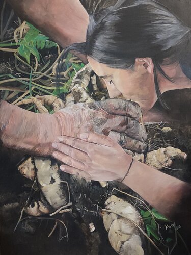 Manos Benditas von MARISOL CARDONA SÁNCHEZ, Malerei kaufen auf Singulart