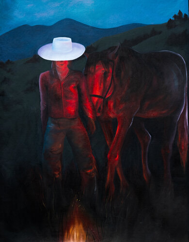 Let the Fire burn van Victoire Perez, Schilderij te koop op Singulart