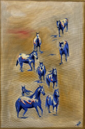 Land of the sand van Victoire Perez, Schilderij te koop op Singulart