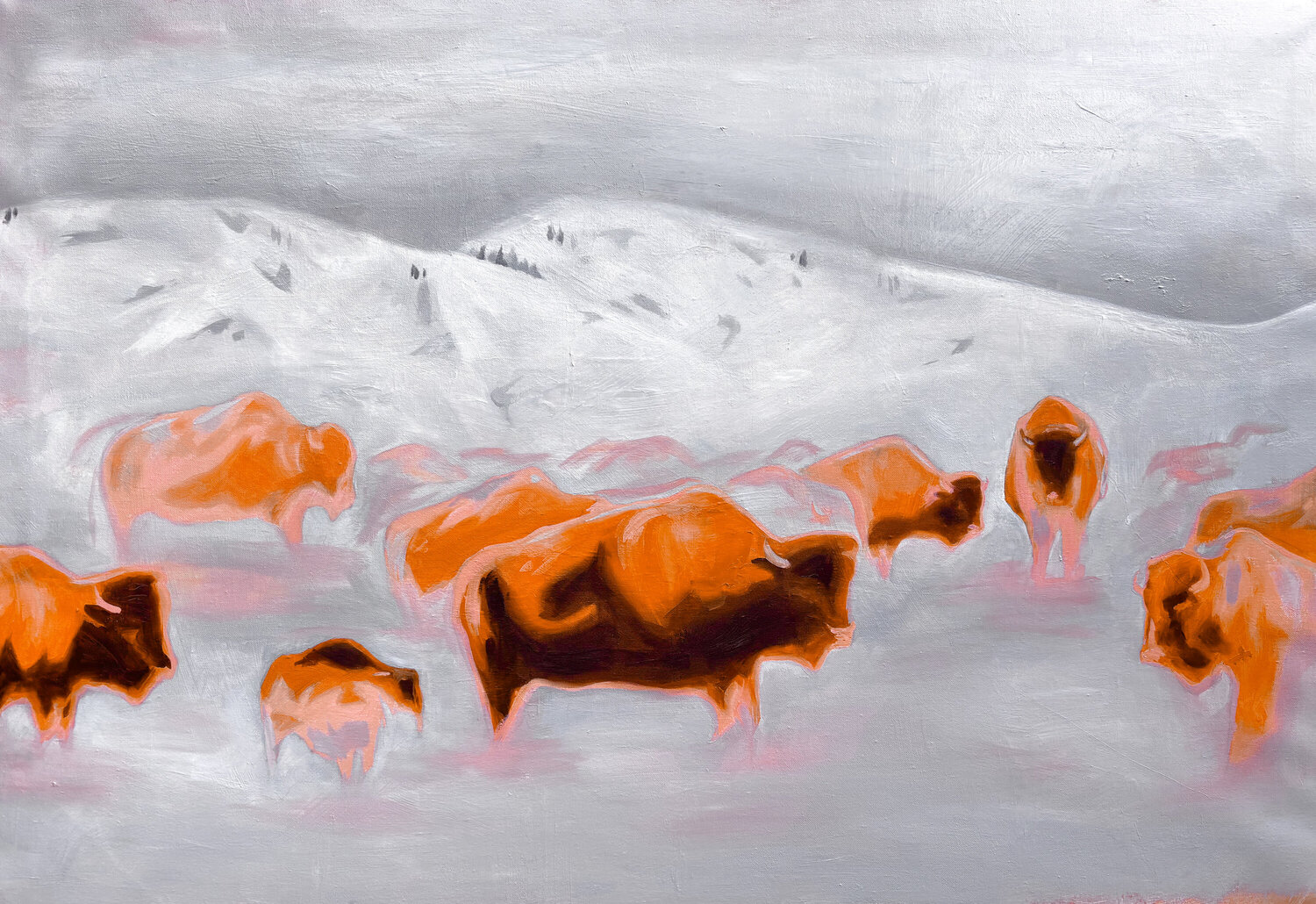 Like a cold sunset Victoire Perez Origineel schilderij te koop